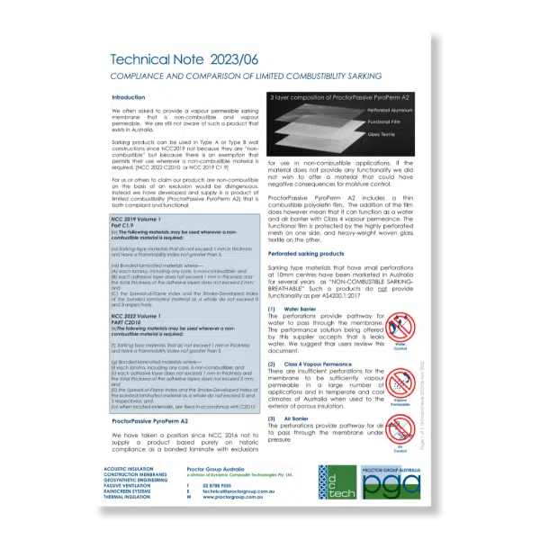 Tech Note Limited Combustability Image Tech Note Limited Combustability Image