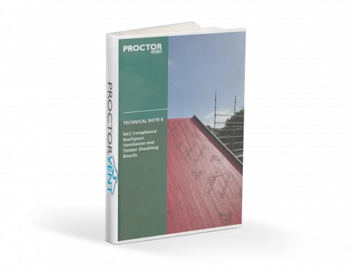 Tech Note 08 – NCC Compliance:  Roofspace Ventilation